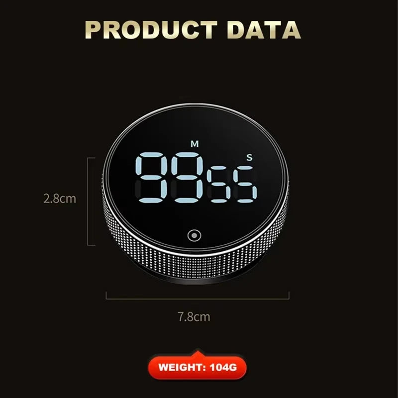 DINRGO magnetic timer clock for kitchen, training and much more