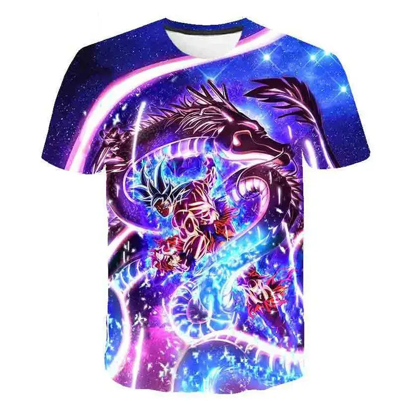 Dragonball T-Shirt mit coolem, auffälligem Motiv, genial für alle Anime und Dragonball Fans