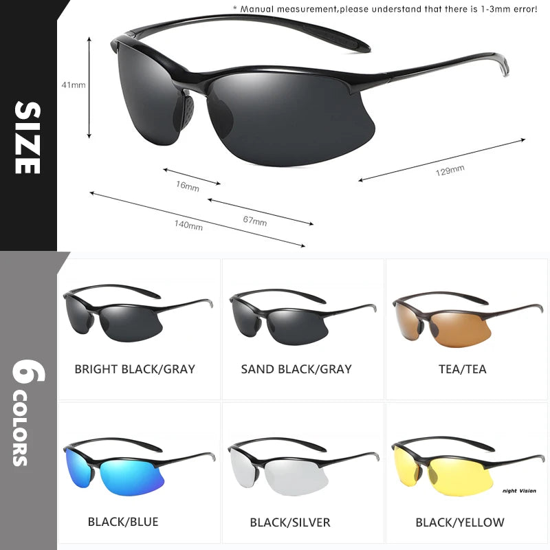 Ultraleichte, polarisierte Sonnenbrille von LIOUMO, Outdoor-Radbrille
