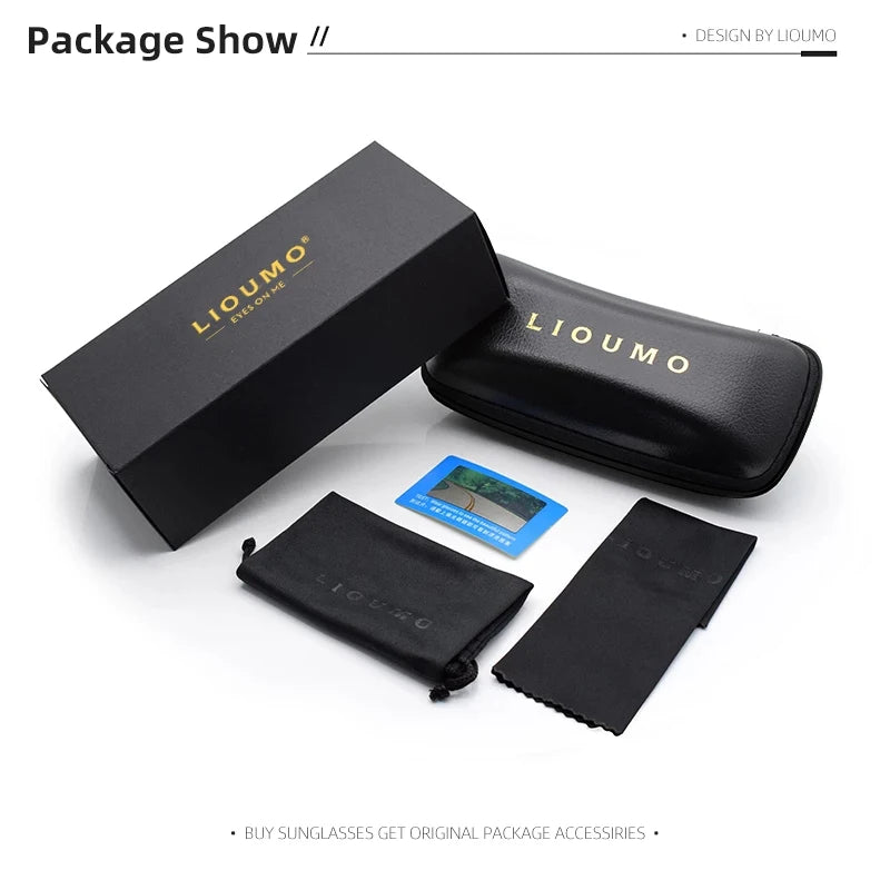 Ultraleichte, polarisierte Sonnenbrille von LIOUMO, Outdoor-Radbrille