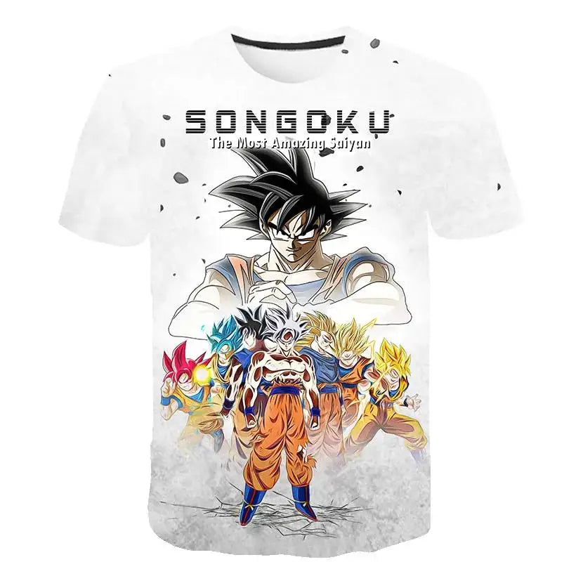 Dragonball T-Shirt mit coolem, auffälligem Motiv, genial für alle Anime und Dragonball Fans