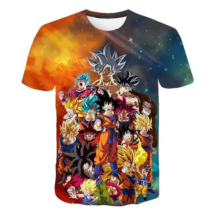 Dragonball T-Shirt mit coolem, auffälligem Motiv, genial für alle Anime und Dragonball Fans