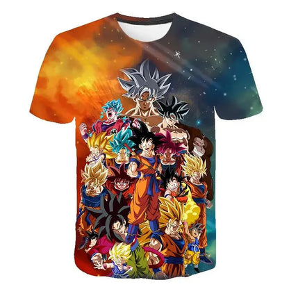 Dragonball T-Shirt mit coolem, auffälligem Motiv, genial für alle Anime und Dragonball Fans