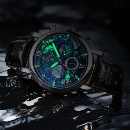 CHENXI modische und stilvolle Armbanduhr Für Männer Quarz Lederband Zifferblatt römisch