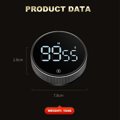 DINRGO magnetic timer clock for kitchen, training and much more