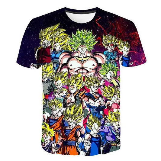 Dragonball T-Shirt mit coolem, auffälligem Motiv, genial für alle Anime und Dragonball Fans