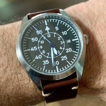 Fliegeruhr Type A / B Piloten Uhr, Automatik, Armbanduhr