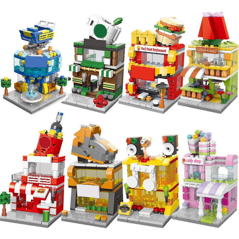 Bausteine Architektur, verschiedene Sets