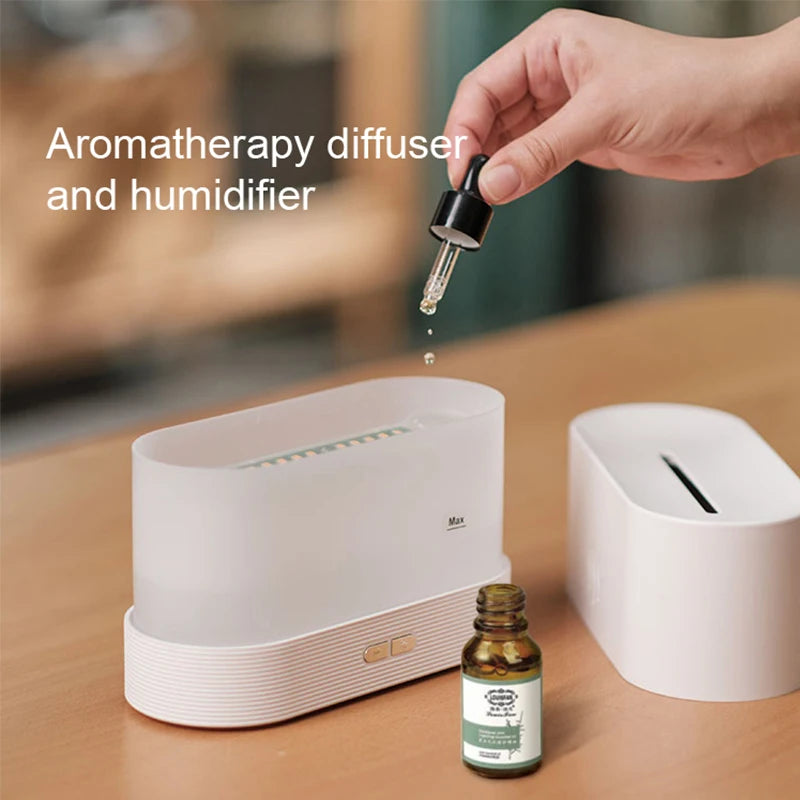 Aroma Diffusor Luftbefeuchter Ultraschall von KINSCOTER mit Flamme, auch für Ätherische Öle
